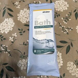 Stryker Sage‎ 7989 Bath Hygienic Full-Body Washcloths Fragrnce Free  1 Pack of 8